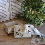 Vintage Song Bird Decorative Box French Country Decor 5 small
