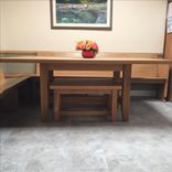 Oak Benches To Accompany Massive Oak Dining Table 2 small
