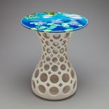 Ceramic Side Table Hourglass 1 small