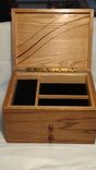 Jewelry Box-Red Oak With Purpleheart Accents And Knobs 3 small