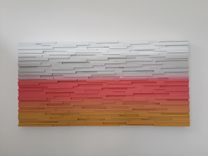Abstract Landscape Wood Sculpture Wall Art 4 small