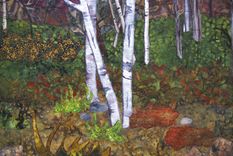 Autumn Woods Art Quilt 2 small