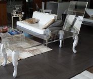 Acrylic Chasis Lounge - Hand Crafted, Custom Sizing Never A Problem.  Customize The Legs You Want 1 small