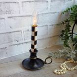 Courtly Vintage Checks Candle Checkked Battery Candle 2 small