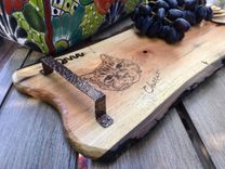 Wood Burned Or Pyrography Pet Portrait For Memorial Or Living Celebration 2 small