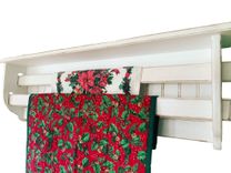 Quilt Rack And Blanket Shelf With Double Bars 1 small