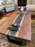 Epoxy Coffee Table, Resin Coffee Table, Wooden River Coffee Table, Modern Coffee Table 5 small