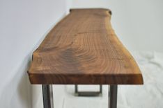 Live Edge Console Table, Walnut Entryway Table, With Metal Legs, Hallway Table, Foyer Table 5 small