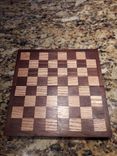 Walnut And Ash Travel Chess Board 2 small