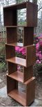 Bookcase Or Room Divider Mid Century Modern Finished Custom Made Tall Boy With Extra Height Shelves 1 small