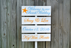 Garden Wedding Welcome Sign, Wooden Wedding Signage 2 small