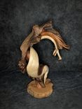 Triple Head Juniper Taxidermy Pedestal 4 small