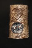 Wood Owl Wildlife Carving Sculpture Wall Art 2 small