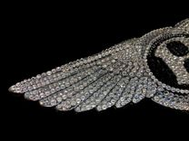Bentley Crystallized Car Emblem Bling Genuine European Crystals Bedazzled 3 small
