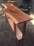 Custom Walnut Live-Edge Hall Or Console Table 1 small