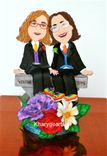 Gay Wedding Look Alike Cake Topper Party Centerpiece 5 small