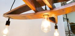 Wine Barrel Stave Chandelier - Kuvu - Made From Reclaimed California Wine Barrels 4 small