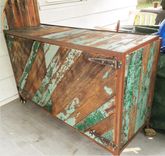 Reclaimed Cedar And Steel Dj Booth 2 small