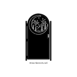 Decorative Night Sky Steel Gate - Moon Mountain - Metal Art - Security Door - Garden Gate 1 small