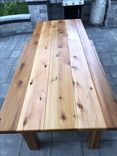 Cedar Table And Benches 2 small