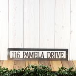 Rectangular Metal Address Plaque 5 small