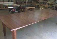 Solid Walnut Buffet With Matching Walnut Extension Table 3 small