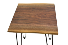 Walnut End Table, Wood Accent Table, Live Edge Side Table, Rustic End Table, Modern End Table 4 small
