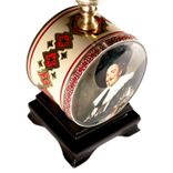 Vintage Small Dutch Portrait Tin Lamp 2 small