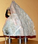 Marble Sculpture With Fused Glass Elements - "Pink Flamenco" 6 small