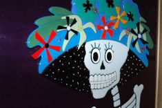 Fused Glass Day Of The Dead Wall Art - "Catrina" 3 small