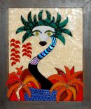 Fused Glass Framed Wall Art  - Eden" - Sold 1 small