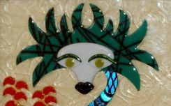 Fused Glass Framed Wall Art  - Eden" - Sold 2 small