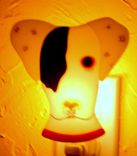 Custom  Fused Glass Pet Portrait Nightlight - 3 small