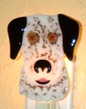 Custom  Fused Glass Pet Portrait Nightlight - Dalmatian 1 small