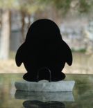 Fused Glass & Marble Custom Penguin Sculpture 5 small