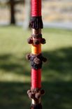 Fused Glass Magical Fairy Wand - Orange, Black, Red, Gray 4 small