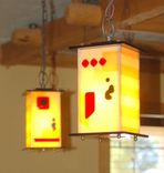 Kitchen Pendant Lights - Fused Glass 6 small