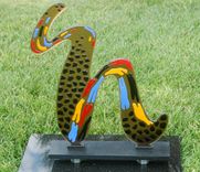 "Walk On The Wild Side" - Fused Glass Sculpture 2 small