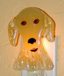 Custom  Fused Glass Pet Portrait Nightlight - Golden Retriever 1 small