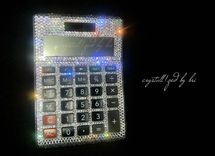 Desktop Calculator Crystallized Office Desk Accessories Bling European Crystals Bedazzled 3 small
