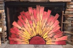 Rustic Wall Decor Sunburst Design 3 small