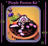 Fairy Garden Kits, Fairy Garden, Fairy Furniture,Purple, Fairy Items 1 small