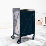 Reclaimed Oak And Steel Hostess Stand / Restaurant Furniture / Ready To Ship! 1 small