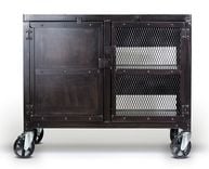 Small Industrial Media Wine Cabinet, Tv Stand, Liquor Cart 1 small