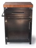 Small Rustic Industrial Kitchen Island, Kitchen Cart, Liquor Cart, Buffet 1 small