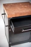 Small Rustic Industrial Kitchen Island, Kitchen Cart, Liquor Cart, Buffet 2 small