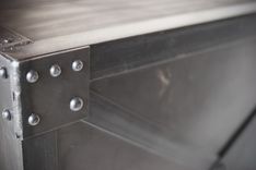 Rolling Steel Media Cabinet, Industrial Occasional Table, Console Table, Accent Table, Tv Stand 6 small