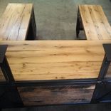 Custom Reception Desk Reclaimed Wood 6 small