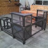 Custom Reception Desk Reclaimed Wood 7 small