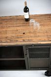 Industrial Home Bar Reclaimed Wood, Coffee Cart, Mini Bar, Wine Cabinet, Kitchen Island, Bar Cart 2 small